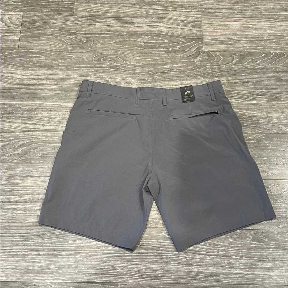 Across The Pond Slate Gray Men's Flat Front Shorts